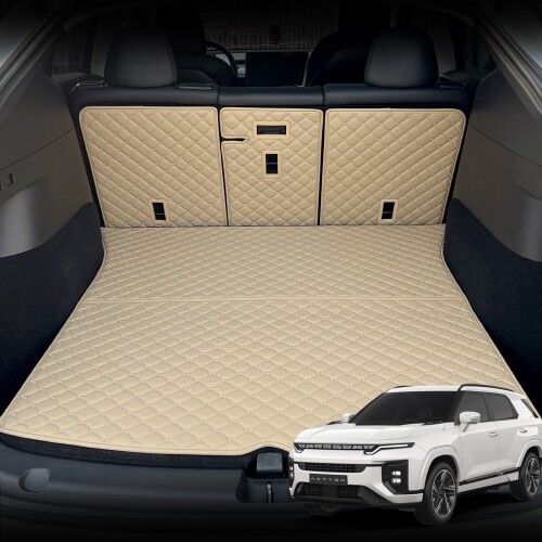 컨셉토 가죽 퀼팅 신형 액티언 전용 등커버 트렁크매트 세트