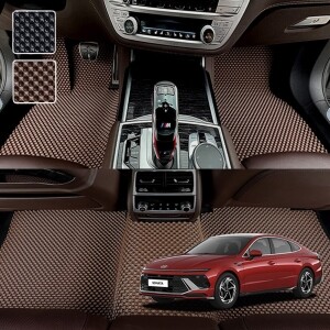 소나타DN8 디엣지 전용 3D 엠보싱 차세대 고무매트 1열2열 세트