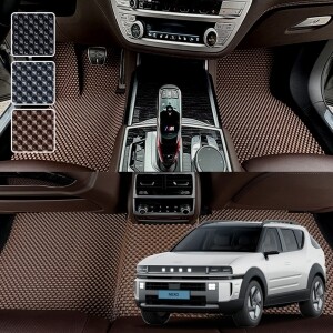 디 올뉴 넥쏘 전용 3D 엠보싱 차세대 고무매트 1열2열 세트 (2025.06~)